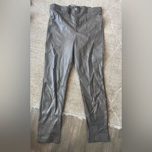 Zara Taupe Hi-Rise Leggings NEW
